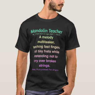T-shirt Professeur de mandoline amusant
