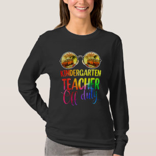 T-shirt Professeur de maternelle au coucher du soleil en é