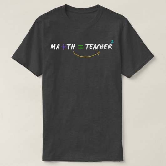 T-shirt Professeur de mathématiques (Design devant)
