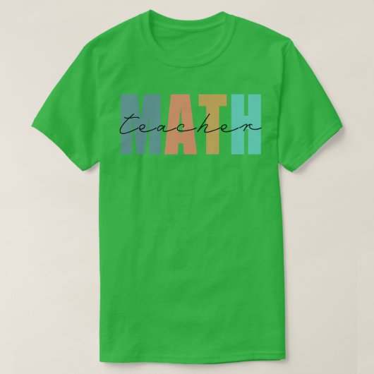 T-shirt professeur de mathématiques (Design devant)