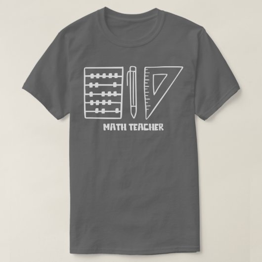 T-shirt Professeur de mathématiques 1 (Design devant)