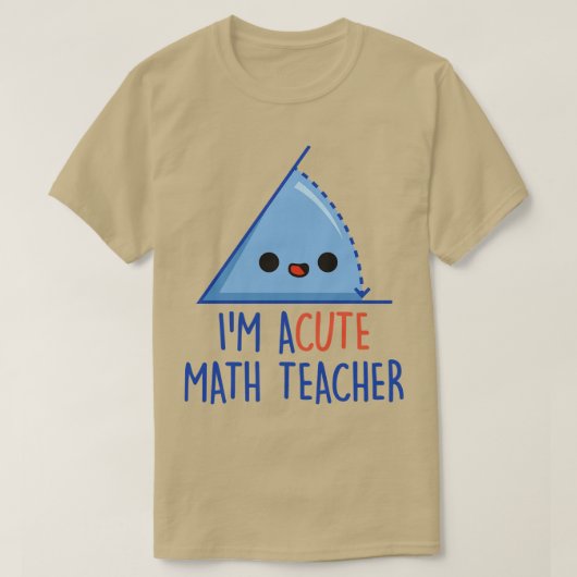 T-shirt Professeur de mathématiques aigu (Design devant)