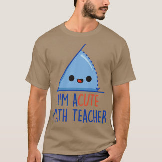 T-shirt Professeur de mathématiques aigu