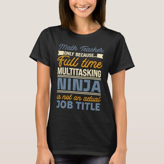 T-shirt Professeur De Mathématiques Aussi Longtemps Que Pl (Devant)