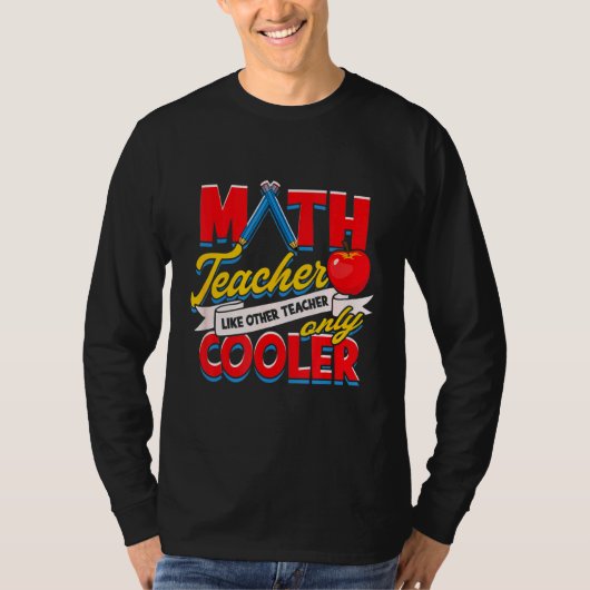 T-shirt Professeur de mathématiques comme d'autres enseign (Devant)