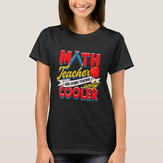 T-shirt Professeur de mathématiques comme d'autres enseign (Devant)