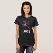 T-shirt Professeur de mathématiques de la science de chat (Devant entier)
