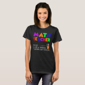 T-shirt Professeur de mathématiques Définition Professeur (Devant entier)