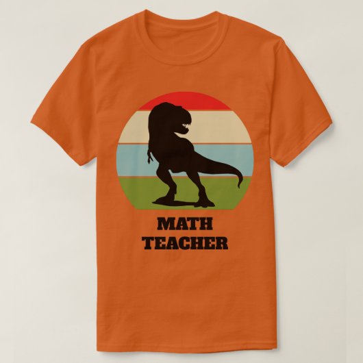 T-shirt Professeur de mathématiques Dinosaur (Design devant)