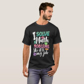 T-shirt Professeur de mathématiques et professeur de mathé (Devant entier)