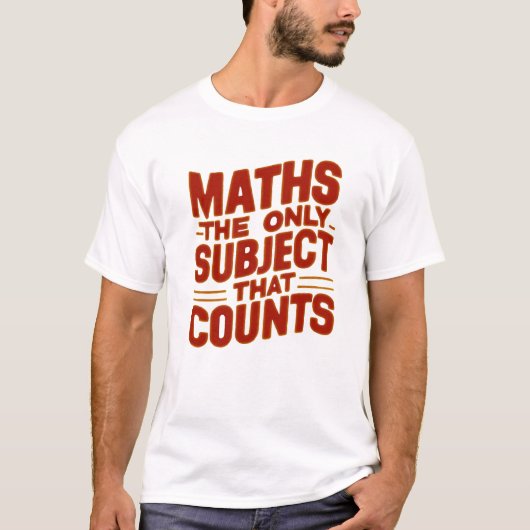 T-shirt Professeur de mathématiques, étudiant en mathémati (Devant)