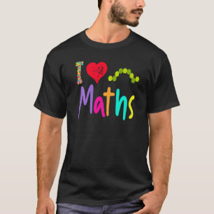 T-shirt Professeur de mathématiques J'aime les maths Cheni