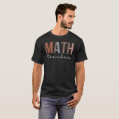 T-shirt Professeur De Mathématiques Leopard Appréciation P (Devant entier)