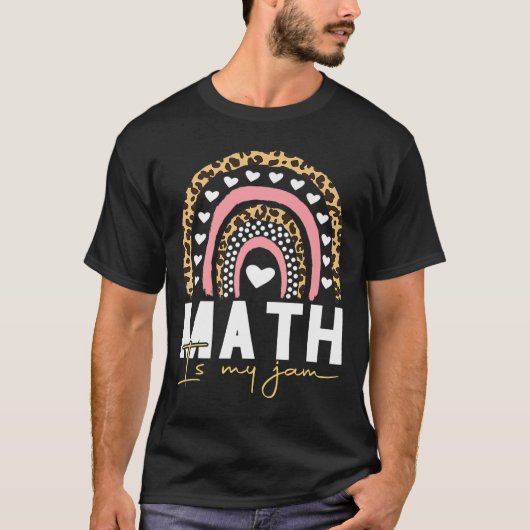 T-shirt Professeur de mathématiques - Math is My Jam Retou (Devant)