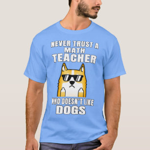 T-shirt Professeur De Mathématiques Ne Faites Jamais Confi