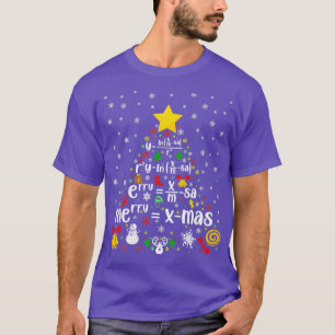 T-shirt Professeur de mathématiques Noël xmas professeur d