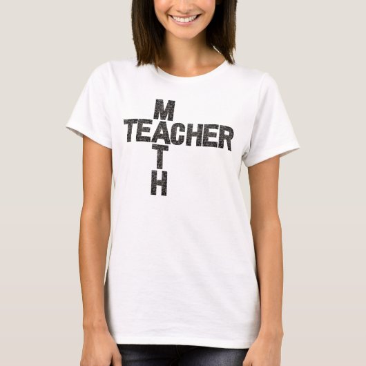 T-shirt Professeur de mathématiques Retour à l'école T-shi (Devant)