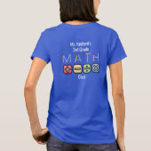 T-shirt Professeur de mathématiques | Symboles arithmétiqu (Dos)