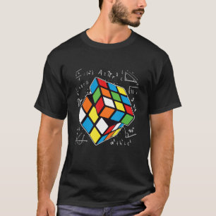 T-shirt Professeur de mathématiques Zauebrwürfel équations