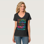 T-shirt Professeur De Maths Dans Un Monde Divisé Multiplie (Devant entier)