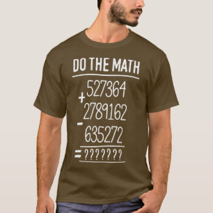 T-shirt Professeur de maths faire des maths drôle