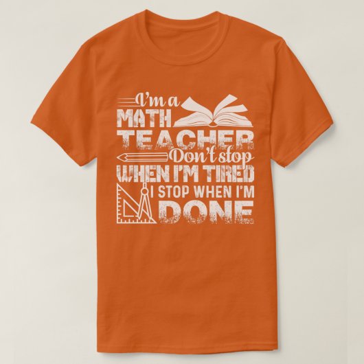 T-shirt Professeur De Maths Je Suis Enseignant En Maths (Design devant)