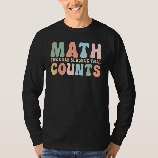 T-shirt Professeur De Maths Retourner À L'École Le Seul Su (Devant)