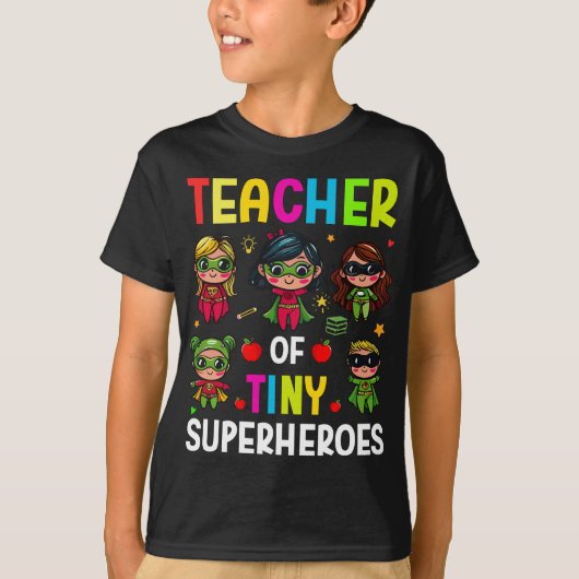 T-shirt Professeur de minuscules super-héros (Devant)