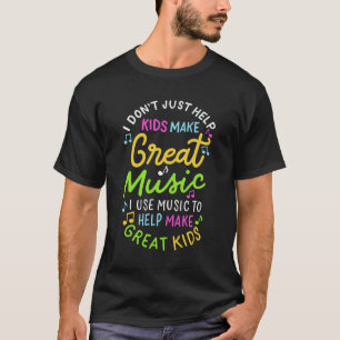 T-shirt Professeur de Musique - Aide aux Enfants à Faire u