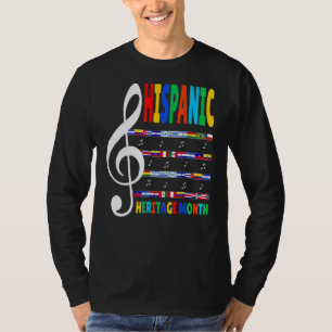 T-shirt Professeur de musique colorée Kid National Hispani