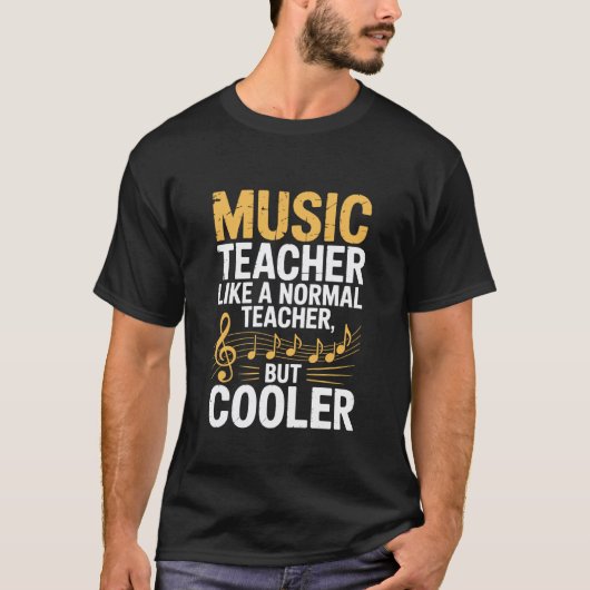 T-shirt Professeur de Musique Comme Un Professeur Normal M (Devant)