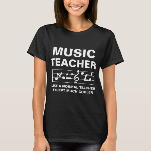 T-shirt Professeur de Musique Comme un Professeur Normal S (Devant)