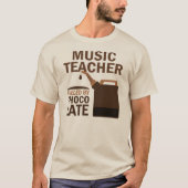 T-shirt Professeur de musique (Drôle) Chocolat (Devant)