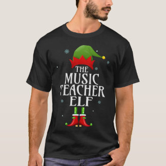 T-shirt Professeur de musique Elf Xmas Matching Family Gro