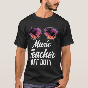 T-shirt Professeur de musique Hors service Lunettes de sol