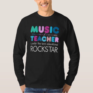 T-shirt Professeur De Musique Ich Bevorge Den Terme Études
