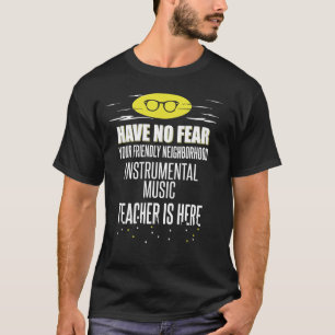 T-shirt Professeur de musique instrumentale Superhero Grap