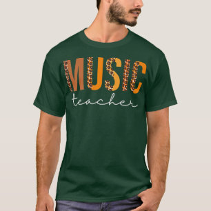 T-shirt Professeur de musique léopard Squad mignonne Autom