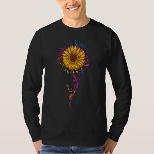 T-shirt Professeur de Musique Tournesol Notes de Musique T