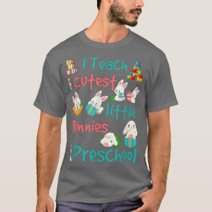 T-shirt Professeur De Pâques J'Enseigne Les lapins Les Plu