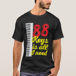 T-shirt Professeur de Piano Joueur de Piano Pianiste Music