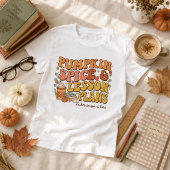 T-shirt Professeur de Pumpkin Spice & Plans de Leçon d'Aut