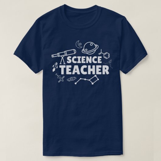 T-shirt Professeur de sciences 9 (Design devant)