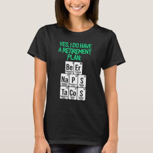 T-shirt Professeur de sciences à la retraite à l'école de