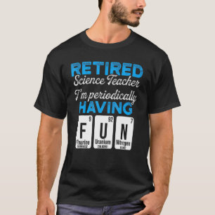 T-shirt Professeur de sciences à la retraite Plaisirs scol