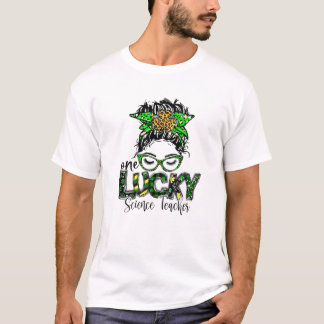 T-shirt Professeur de sciences chanceux St Patrick Profess