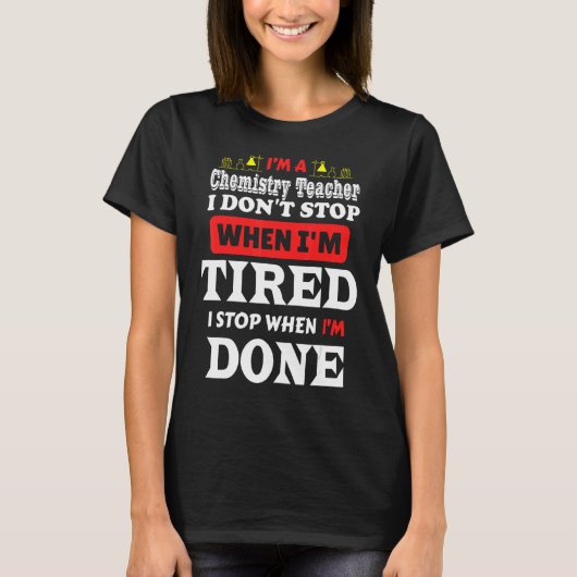 T-shirt Professeur de sciences Chemist Hommes Femmes (Devant)