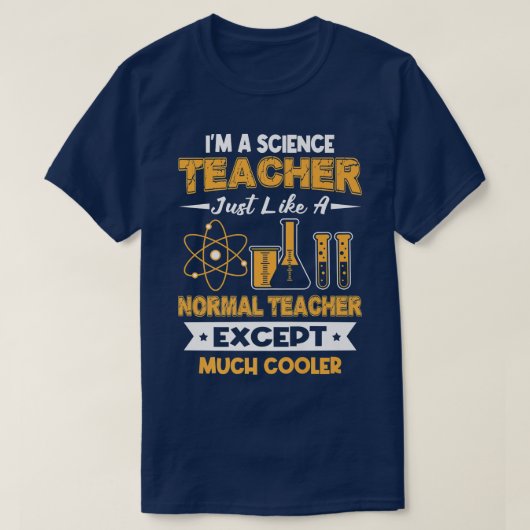 T-shirt Professeur De Sciences Comme Normal Un Sauf Beauco (Design devant)