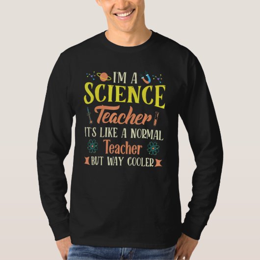 T-shirt Professeur De Sciences Comme Un Enseignant Normal (Devant)
