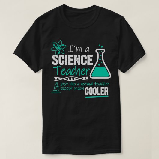 T-shirt Professeur de sciences comme un enseignant normal (Design devant)